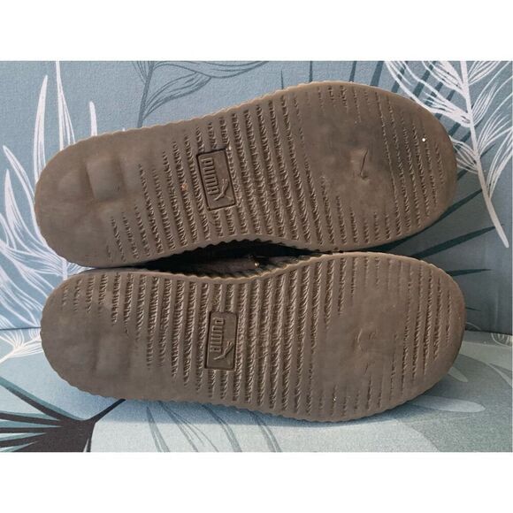 Puma Fenty By Rihanna Creeper gray Velvet SNEAKER GYM SHOES sz 7.5 - Picture 6 of 8